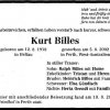 Billes Kurt 1918-2002 Todesanzeige